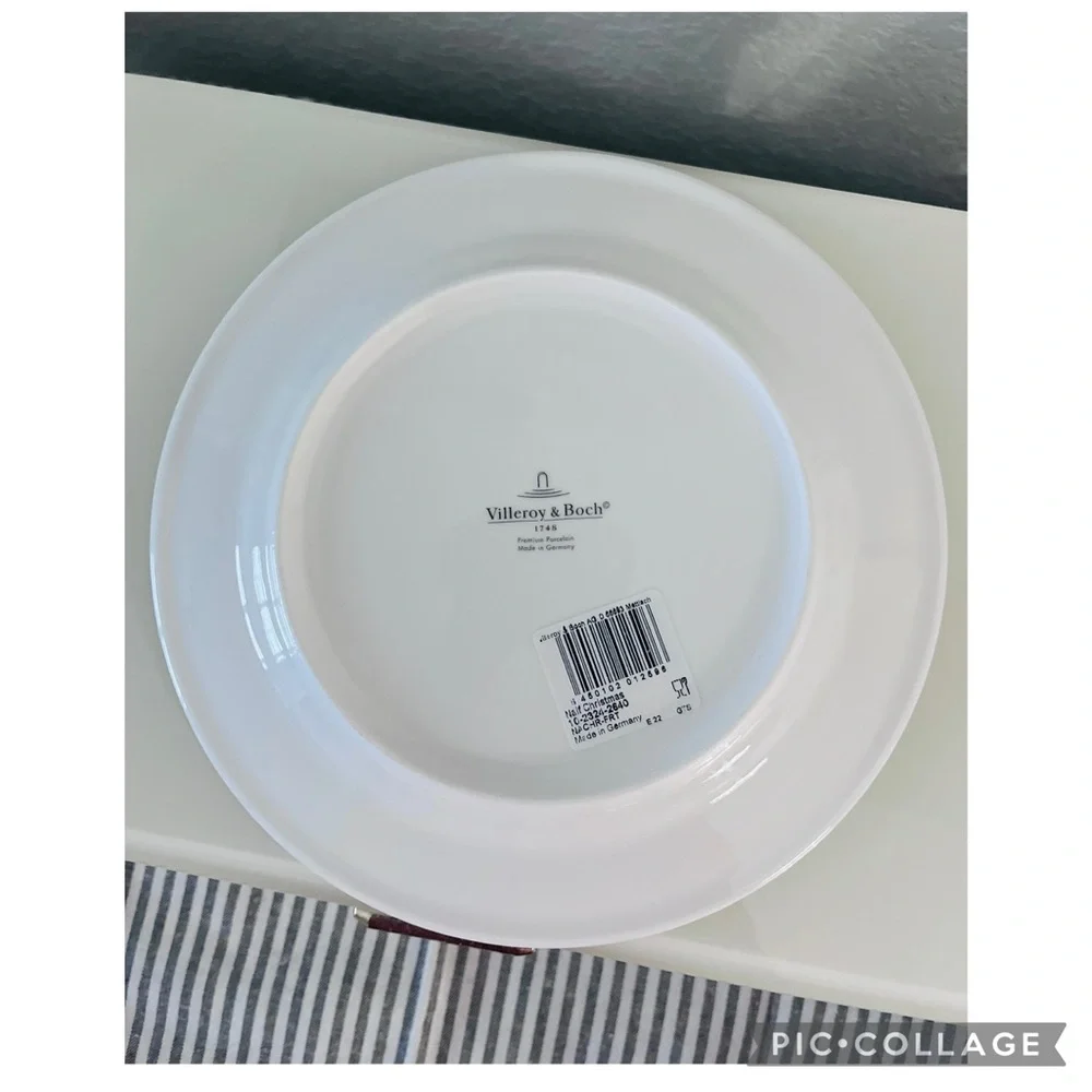NWT Villeroy & Boch Design Naif Christmas Salad Dessert Plate 8.25 Germany